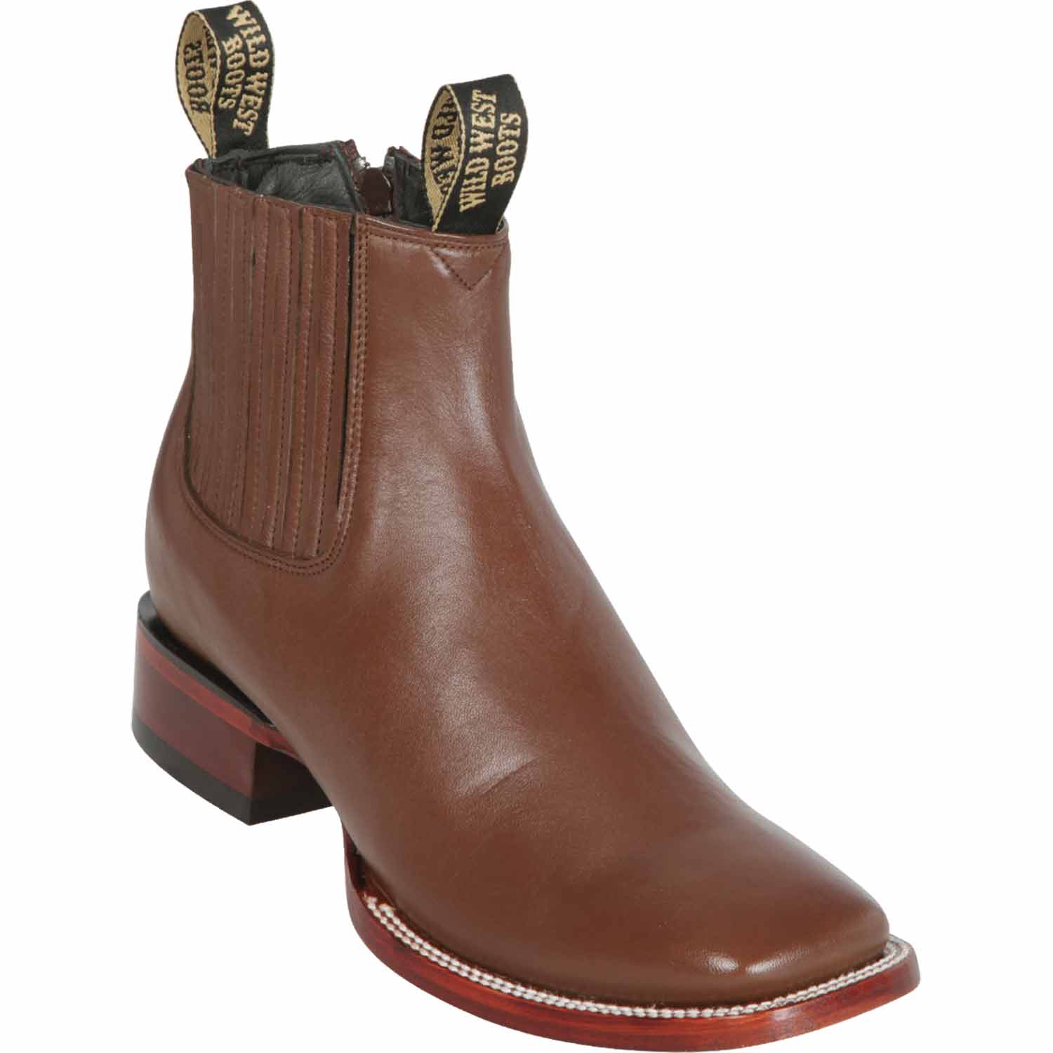Men's Wild West Deer Skin Ranch Toe Short Boots 282BC83 2 282BC8305-060  - from alligatorwarehouse.com