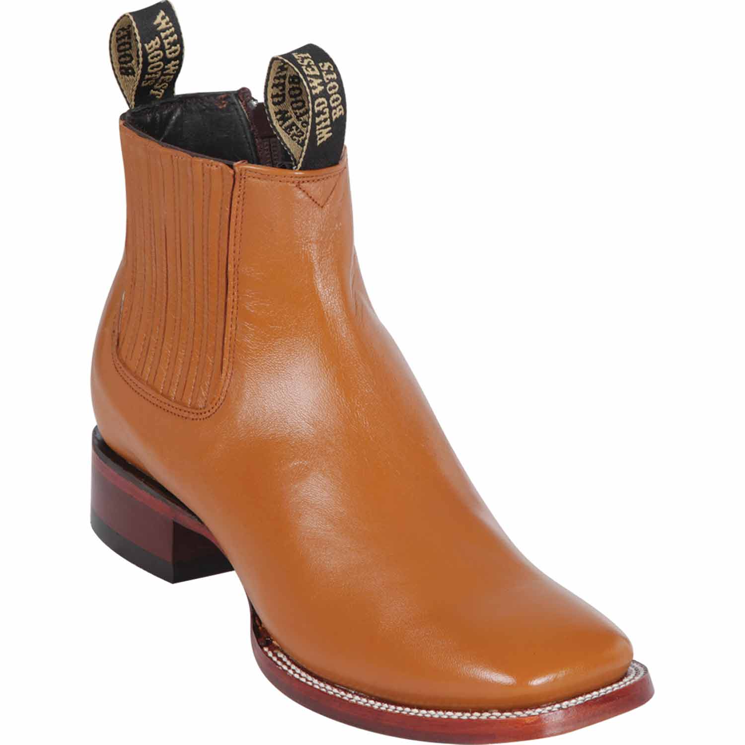 Men's Wild West Deer Skin Ranch Toe Short Boots 282BC83 3 282BC8305-060  - from alligatorwarehouse.com