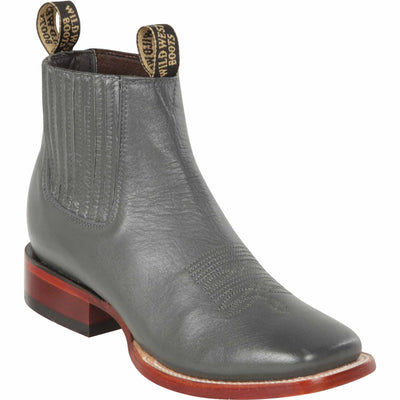 Men's Wild West Deer Skin Ranch Toe Short Boot 282BM5109 1 282BM5109-060  - from alligatorwarehouse.com