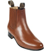 Men's Wild West Deer Skin Round Toe Charro Short Boots 26151 5 2615104-060  - from alligatorwarehouse.com