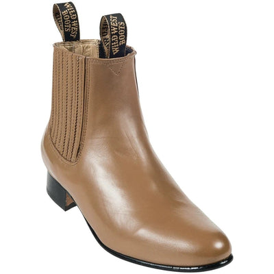 Men's Wild West Deer Skin Round Toe Charro Short Boots 26151 6 2615104-060  - from alligatorwarehouse.com