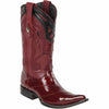 Men's Wild West Eel Skin 3X Toe Boots 29508 3 2950803-060  - from alligatorwarehouse.com