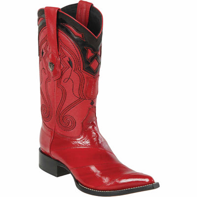 Men's Wild West Eel Skin 3X Toe Boots 29508 4 2950803-060  - from alligatorwarehouse.com