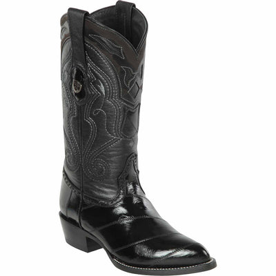 Men's Wild West Eel Skin J Toe Boots 29908 2 2990803-060  - from alligatorwarehouse.com
