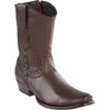 Men's Wild West Elk Skin Dubai Toe Short Boots 279B51 2 279B5105-060  - from alligatorwarehouse.com