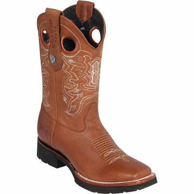 Men's Wild West Genuine Leather Ranch Toe Boots 2823E27 3 2823E2705-060  - from alligatorwarehouse.com
