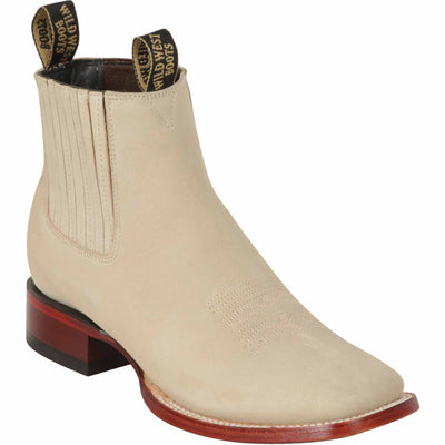 Men's Wild West Genuine Leather Ranch Toe Short Boots 282BM63 1 282BM6304-060  - from alligatorwarehouse.com