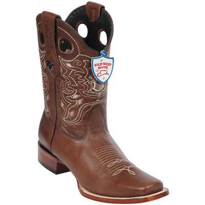 Men's Wild West Genuine Leather Rodeo Toe Boots 281827 2 28182705-060  - from alligatorwarehouse.com