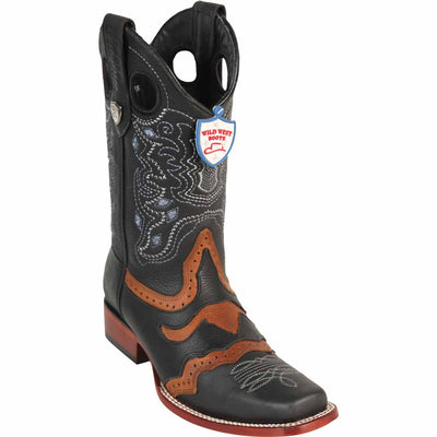 Men's Wild West Genuine Leather Rodeo Toe Boots 281TC27 1 281TC2705-060  - from alligatorwarehouse.com