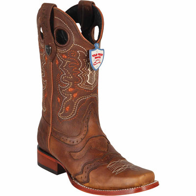 Men's Wild West Genuine Leather Rodeo Toe Boots 281TC99 2 281TC9940-060  - from alligatorwarehouse.com