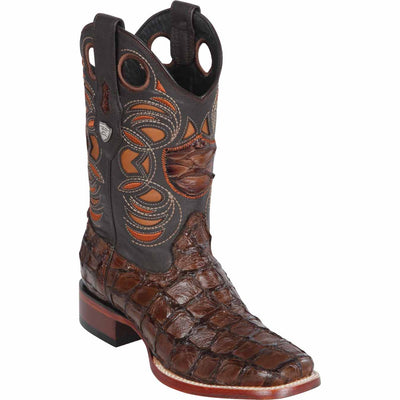 Men's Wild West Monster Fish Ranch Yellow Gold Toe Boots 282410 4 28241002-060  - from alligatorwarehouse.com