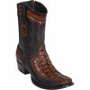 Men's Wild West Yellow Gold Monster Fish with Deer Dubai Toe Short Boots 279BF10-A 3 279BF1001-060  - from alligatorwarehouse.com