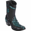 Men's Wild West Yellow Gold Monster Fish with Deer Dubai Toe Short Boots 279BF10-A 4 279BF1001-060  - from alligatorwarehouse.com