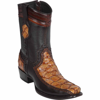 Men's Wild West Monster Fish with Deer Dubai Toe Short Boots 279BF10-B 2 279BF1009-060  - from alligatorwarehouse.com
