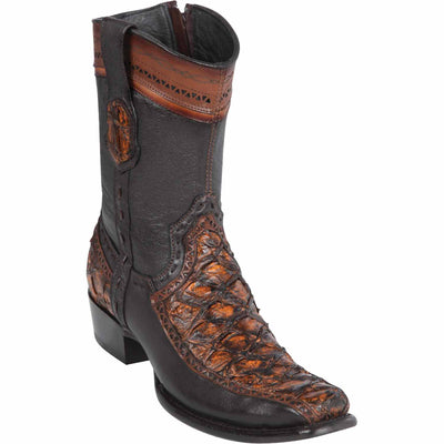 Men's Wild West Monster Fish with Deer Dubai Toe Short Boots 279BF10-B 3 279BF1009-060  - from alligatorwarehouse.com