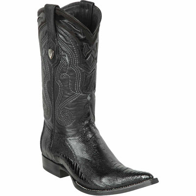 Men's Wild West Ostrich Leg Skin 3X Toe Boots 29505-A 2 2950503-060  - from alligatorwarehouse.com