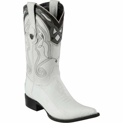 Men's Wild West Ostrich Leg Skin 3X Toe Boots 29505-B 3 2950514-060  - from alligatorwarehouse.com