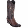 Men's Wild West Ostrich Leg Skin Dubai Toe Boots 27905 2 2790505-060  - from alligatorwarehouse.com