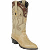 Men's Wild West Ostrich Leg Skin J Toe Boots 29905 4 2990503-060  - from alligatorwarehouse.com