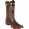 Men's Wild West Ostrich Leg Skin Rodeo Toe Boots 281805 2 28180505-060  - from alligatorwarehouse.com