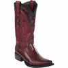 Men's Wild West Ostrich Leg Skin Snip Toe Boots 29405 4 2940505-060  - from alligatorwarehouse.com