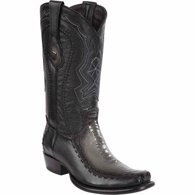 Men's Wild West Ostrich Leg with Deer Dubai Toe Boots 279F05 4 279F0505-060  - from alligatorwarehouse.com