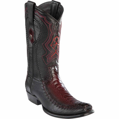Men's Wild West Ostrich Leg with Deer Dubai Toe Boots 279F05 5 279F0505-060  - from alligatorwarehouse.com