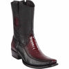 Men's Wild West Ostrich Leg with Deer Dubai Toe Short Boots 279BF05 5 279BF0505-060  - from alligatorwarehouse.com