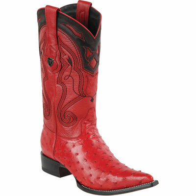 Men's Wild West Ostrich Skin 3X Toe Boots 29503-B 2 2950311-060  - from alligatorwarehouse.com