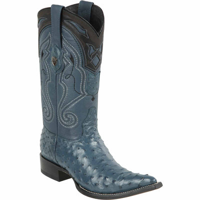 Men's Wild West Ostrich Skin 3X Toe Boots 29503-B 3 2950311-060  - from alligatorwarehouse.com
