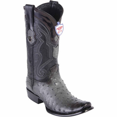 Men's Wild West Ostrich Skin Dubai Toe Boots 27903 5 2790305-060  - from alligatorwarehouse.com