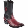 Men's Wild West Ostrich Skin Dubai Toe Short Boots 279B03 6 279B0305-060  - from alligatorwarehouse.com