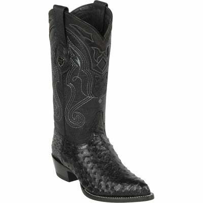 Men's Wild West Ostrich Skin J Toe Boots 29903-A 4 2990302-060  - from alligatorwarehouse.com