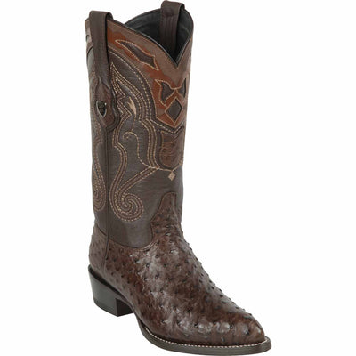 Men's Wild West Ostrich Skin J Toe Boots 29903-A 6 2990302-060  - from alligatorwarehouse.com