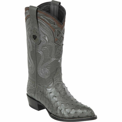 Men's Wild West Ostrich Skin J Toe Boots 29903-B 1 2990309-060  - from alligatorwarehouse.com