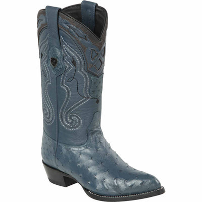 Men's Wild West Ostrich Skin J Toe Boots 29903-B 3 2990309-060  - from alligatorwarehouse.com