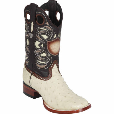 Men's Wild West Ostrich Skin Ranch Toe Boots 282403 1 28240304-060  - from alligatorwarehouse.com