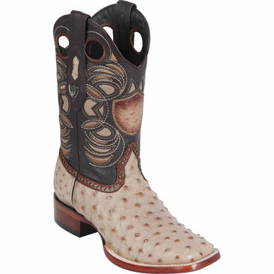 Men's Wild West Ostrich Skin Ranch Toe Boots 282403 3 28240304-060  - from alligatorwarehouse.com