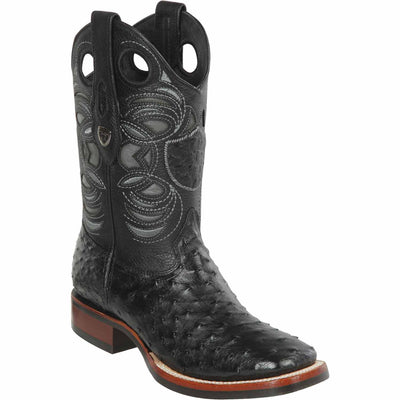 Men's Wild West Ostrich Skin Ranch Toe Boots 282503 1 28250305-060  - from alligatorwarehouse.com