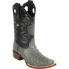 Men's Wild West Ostrich Skin Rodeo Toe Boots 281803 3 28180305-060  - from alligatorwarehouse.com
