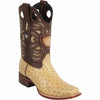Men's Wild West Ostrich Skin Rodeo Toe Boots 281803 4 28180305-060  - from alligatorwarehouse.com