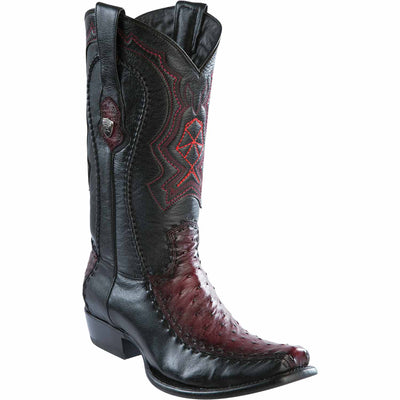 Men's Wild West Ostrich with Deer Dubai Toe Boots 279F03 6 279F0305-060  - from alligatorwarehouse.com
