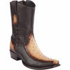 Men's Wild West Ostrich with Deer Dubai Toe Short Boots 279BF03 2 279BF0305-060  - from alligatorwarehouse.com