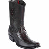 Men's Wild West Ostrich with Deer Dubai Toe Short Boots 279BF03 4 279BF0305-060  - from alligatorwarehouse.com
