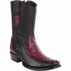 Men's Wild West Ostrich with Deer Dubai Toe Short Boots 279BF03 6 279BF0305-060  - from alligatorwarehouse.com