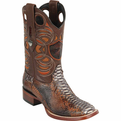 Men's Wild West Python Ranch Toe Boots 282457 2 28245785-060  - from alligatorwarehouse.com