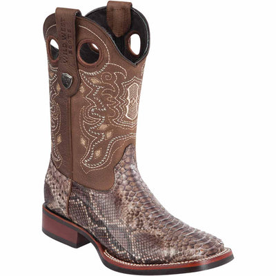 Men's Wild West Python Ranch Toe Boot 282557 2 28255749-060  - from alligatorwarehouse.com