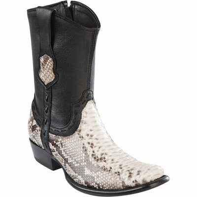 Men's Wild West Python Skin Dubai Toe Short Boots 279B57 2 279B5705-060  - from alligatorwarehouse.com