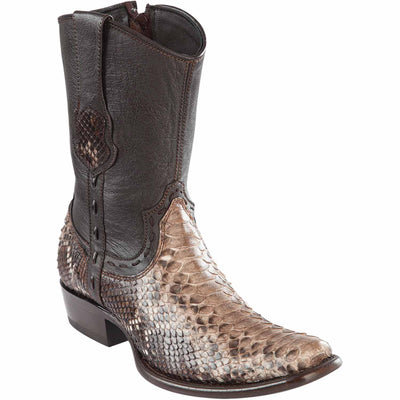 Men's Wild West Python Skin Dubai Toe Short Boots 279B57 3 279B5705-060  - from alligatorwarehouse.com