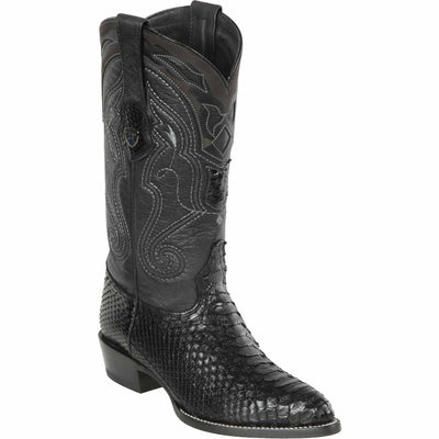 Men's Wild West Python Skin Yellow Gold J Toe Boots 29957 2 2995702-060  - from alligatorwarehouse.com